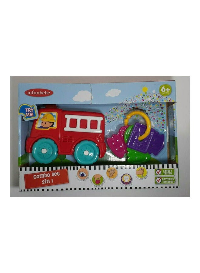 Light and  Sounds Fire Truck plus Keychain Baby Toys 