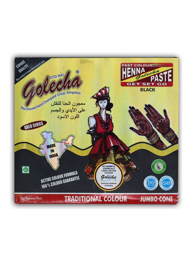 جوليتشا مخروط معجون حنة (12 قطعة) أسود - Image 1