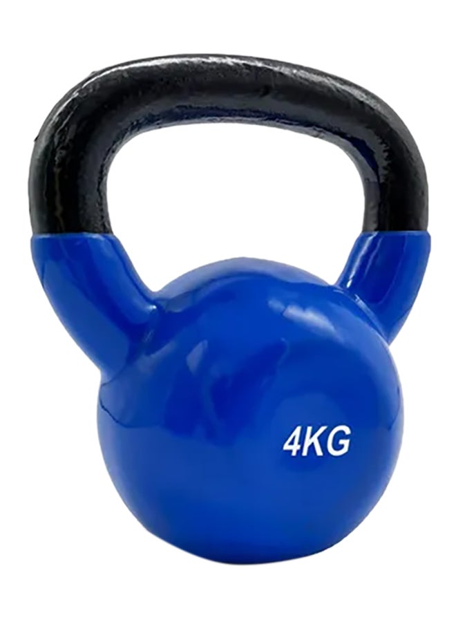 أتش برو كرة أوزان من الحديد المصبوب مطلية بالفينيل| ثقوب تدريب قوية لرفع الأثقال والترطيب والقوة والتدريب الأساسي 4كيلوجرام - Image 1