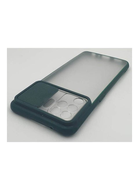 Oppo A94 With Camera Sliding Door Design Matte  Soft Edges Protective Case Green