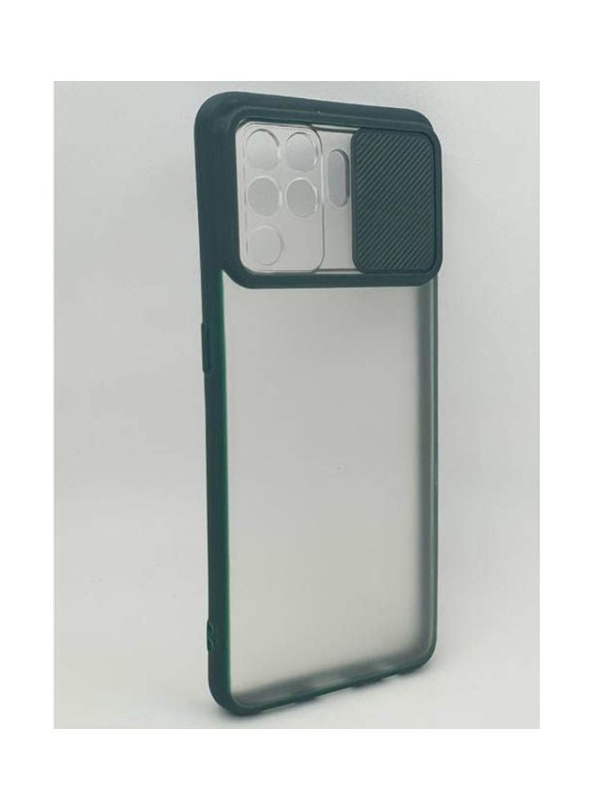 Generic - Oppo A94 With Camera Sliding Door Design Matte  Soft Edges Protective Case Green - Image 1