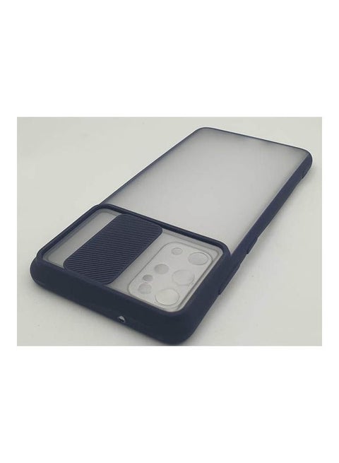 Samsung S20 Pull Push Camera Protection Case Shockproof Transparent Blue