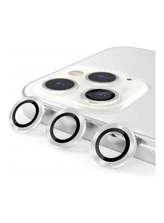 Camera Lens Protector For Iphone 13 Pro Max Tempered Glass Aluminum Alloy Silver