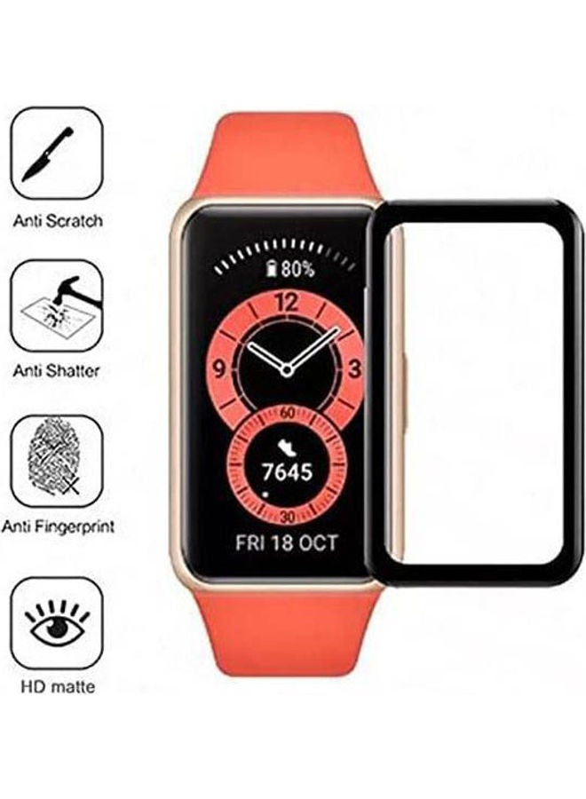Anti-Scratch HD Soft Glass Film Screen Protector For Huawei Band 6 Clear