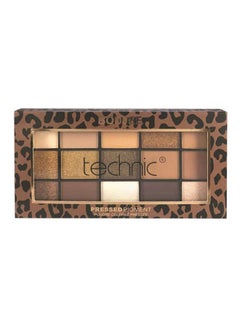Technic Pressed Pigment Eyeshadow Boujee 15 Color Multicolour 