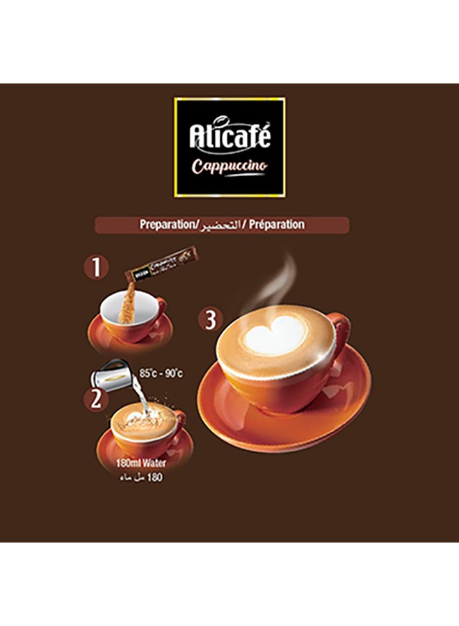 Alicafe - Cappuccino With Ginseng Instant Coffee Box 10 Sticks 20grams - Image 1