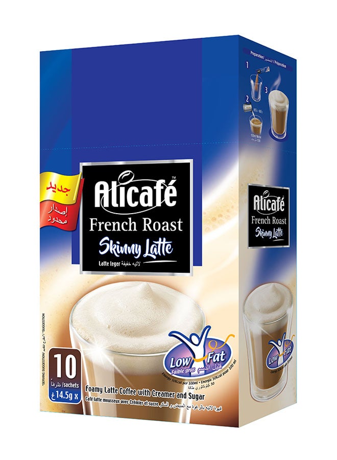 Alicafe French Roast Skinny Latte Instant Coffee Box 10 Sticks 14.5grams  - Image 5