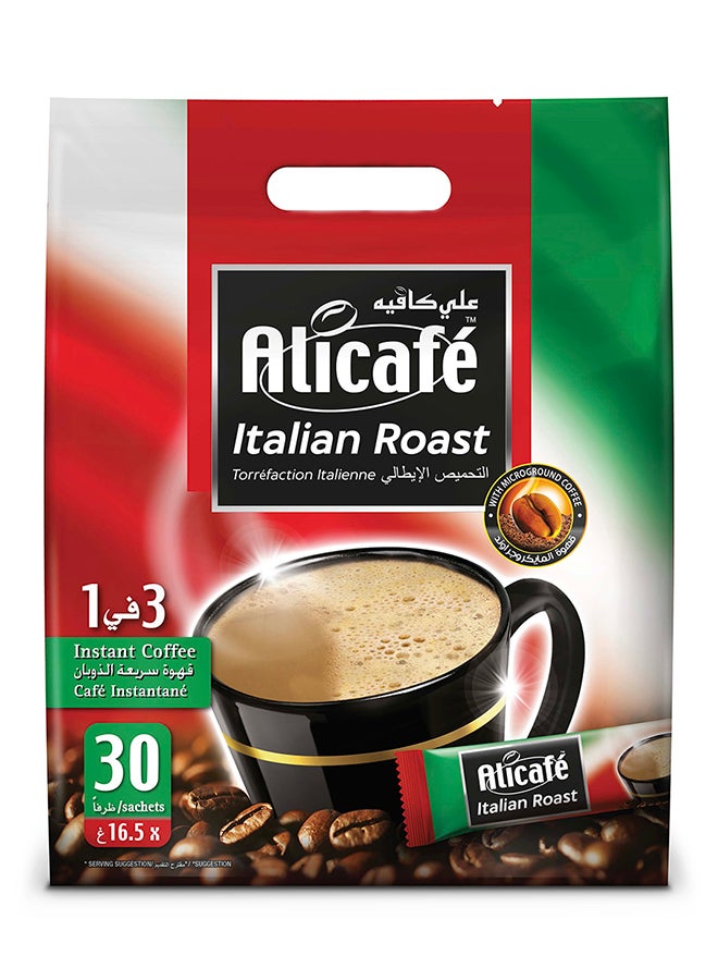 Alicafe Italian Roast 3 In1 Instant Coffee Pouch 30 Sticks 16.5grams  - Image 4