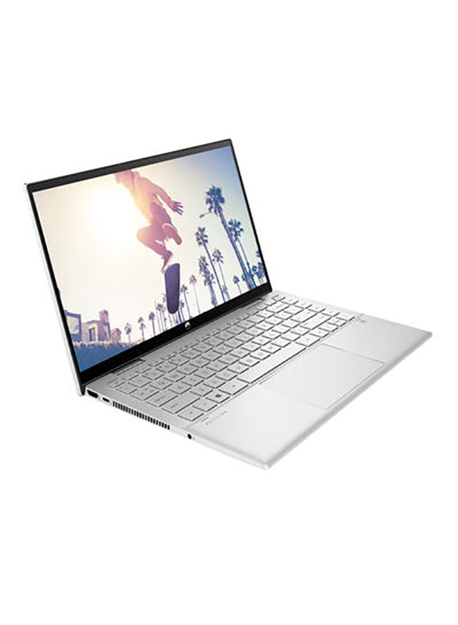 HP Pavilion x360 14-dy0002ne Convertible Laptop With 14" Full HD Touch Full HD Display, Intel 11th Gen Core i5-1135G7 / 8GB RAM / 512GB SSD / Intel Iris Xe Graphics / Windows 10 Home /International Version English/Arabic Silver  - Image 3