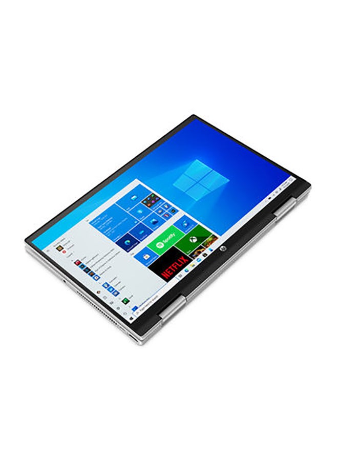 HP Pavilion x360 14-dy0002ne Convertible Laptop With 14" Full HD Touch Full HD Display, Intel 11th Gen Core i5-1135G7 / 8GB RAM / 512GB SSD / Intel Iris Xe Graphics / Windows 10 Home /International Version English/Arabic Silver  - Image 5