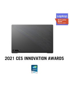 ROG Zephyrus G14  GA401QE-K2144T Laptop With 14 Inch QHD Display , 8Core AMD Ryzen 9 5900HS Processor 3.0 GHz/ 16GB RAM/ 1TB SSD/ 4GB NVIDIA GeForce RTX 3050Ti Graphics/Windows 10 /International Version English/Arabic Eclipse Gray