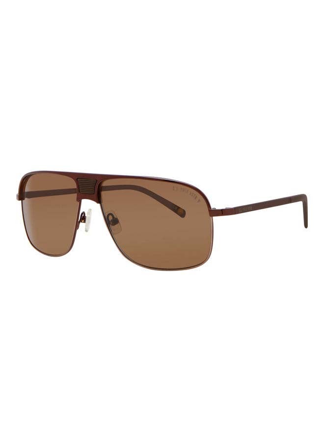 U.S. Polo Assn. Aviator Sunglasses, Brown Frame and Polarized Lenses 731 BROWN Lens Size: 61mm  - Image 1