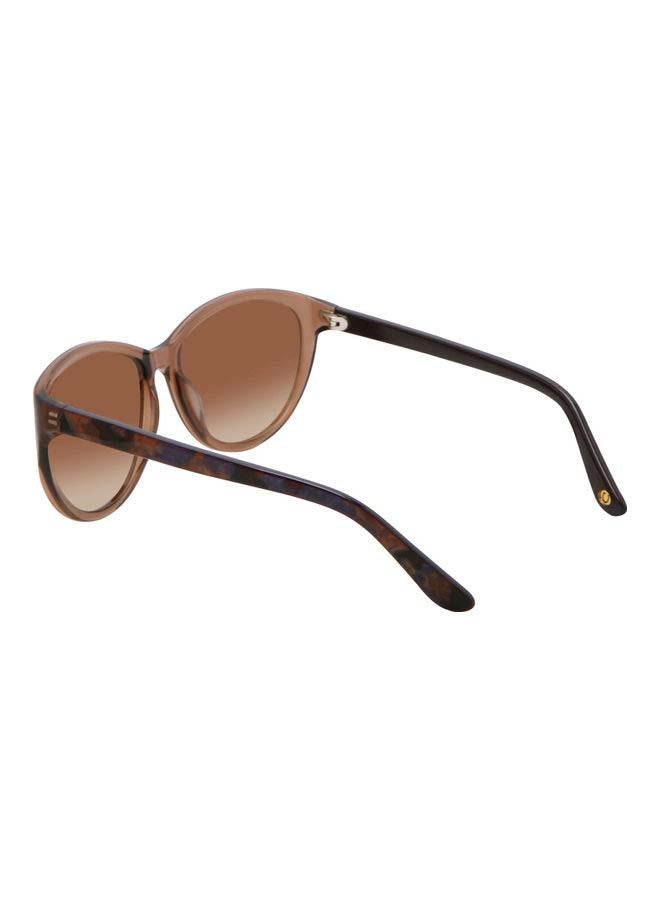 U.S. Polo Assn. Women's Butterfly Women's Sunglasses, Clear Brown with Brown Gradient Lenses 759 BROWN  Lens Size: 57mm  - Image 5
