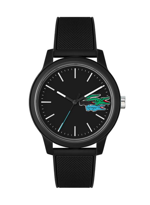 Men's 12.12 Analog Quartz Black Silicone Watch - 2011134