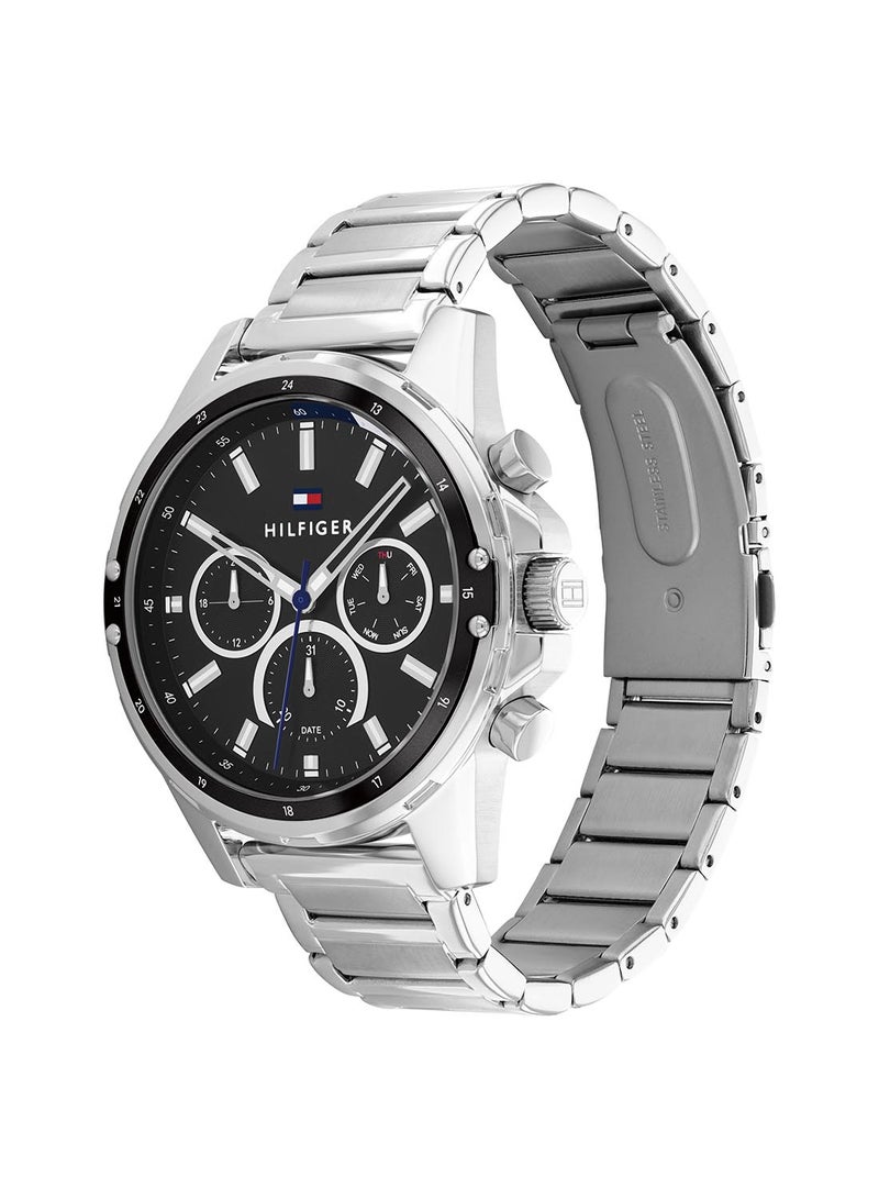 TOMMY HILFIGER - Men's Mason Black Dial Watch - 1791936 - Image 1
