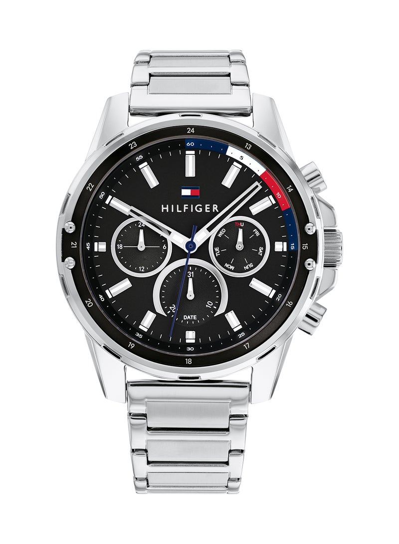TOMMY HILFIGER - Men's Mason Black Dial Watch - 1791936 - Image 1