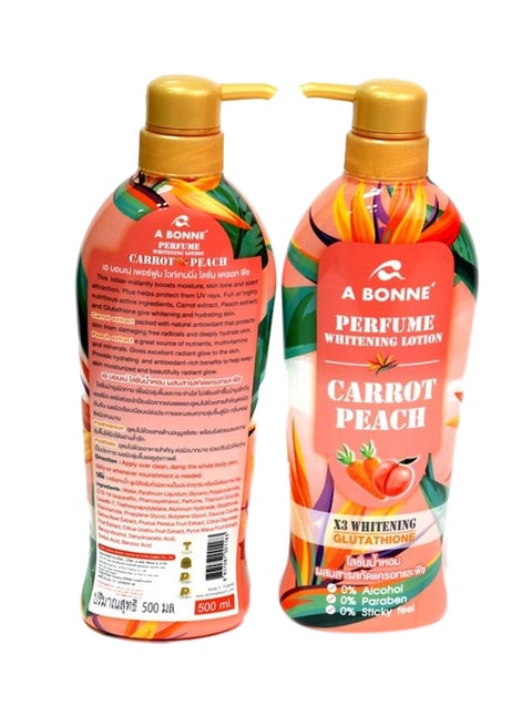 Carrot Peach Perfume Whitening Lotion 500ml