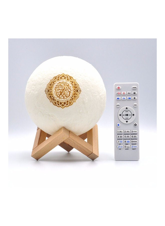 Arabest Moon Lamp Quran Bluetooth Speaker White/Brown White/Brown  - Image 1