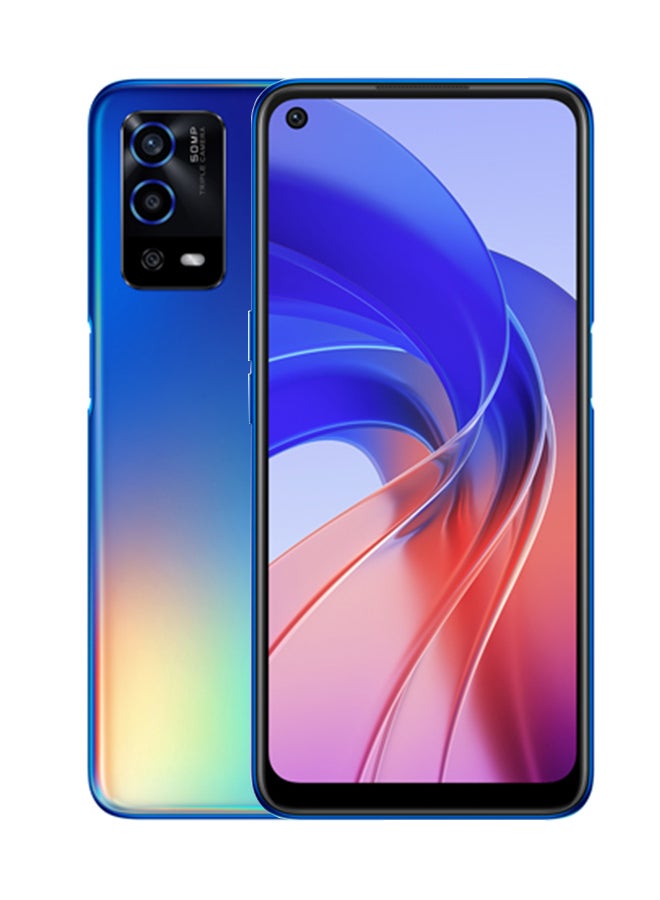 OPPO A55 Dual SIM Rainbow Blue 4GB RAM 128GB 4G - Middle East Version  - Image 1