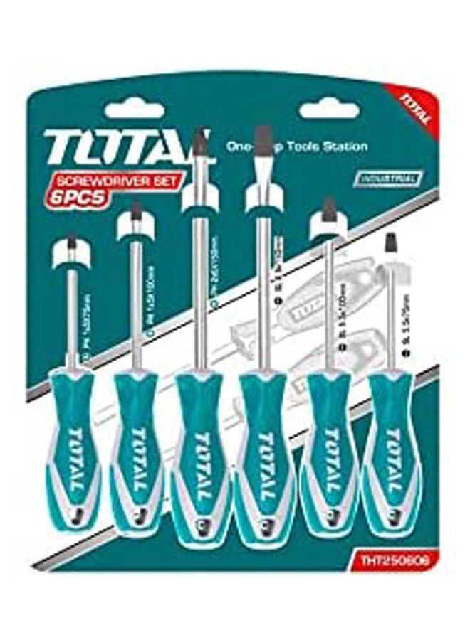 TOTAL - Tools 6 Pcs Screwdriver Set - Multicolour - Image 1