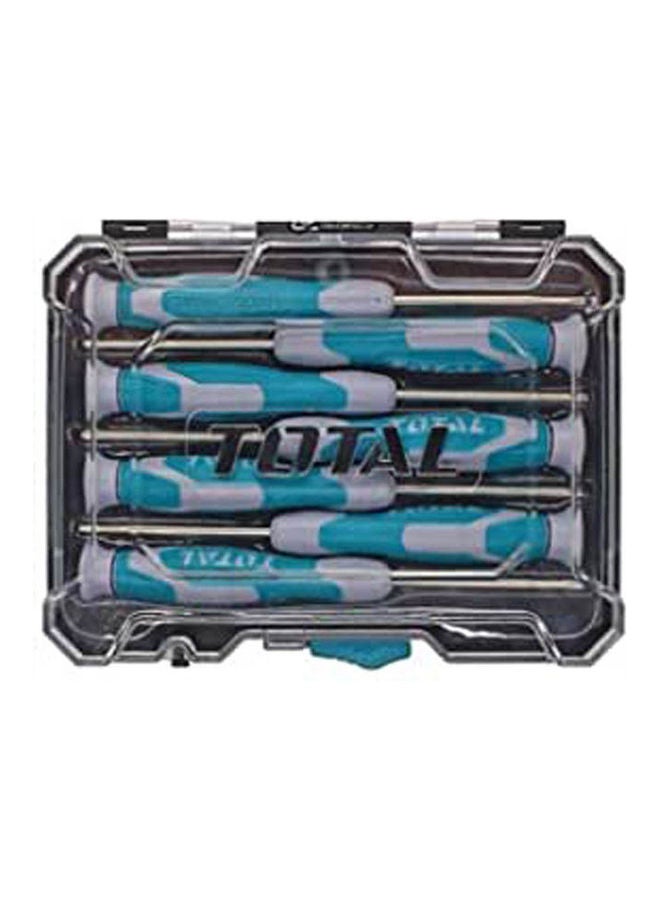 TOTAL Precise Screwdriver Set 7 Pcs Multicolour
