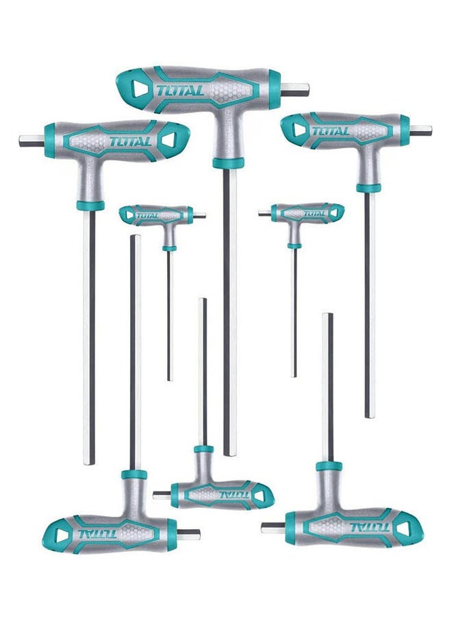 TOTAL - T-Handle Hex Wrench Set 8Pcs Multicolour - Image 1