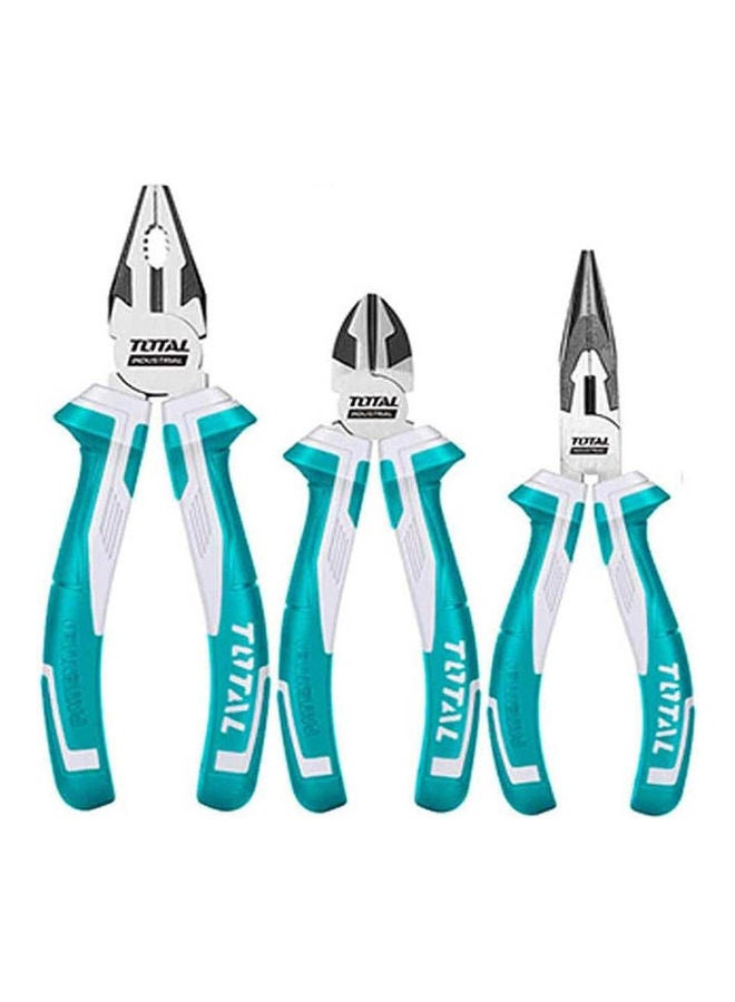 توتال طقم كماشات من 3 قطع متعدد الألوان