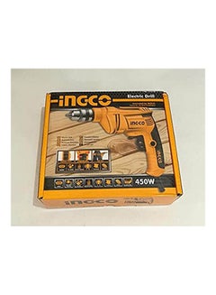 INGCO Drill 450 Watt Speeds Yellow 6.5mm  - Image 2