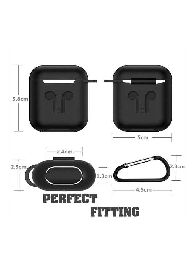 Black Tiger - Cut-Resistant Silicone Rubber Case For Earbuds Black - Image 1