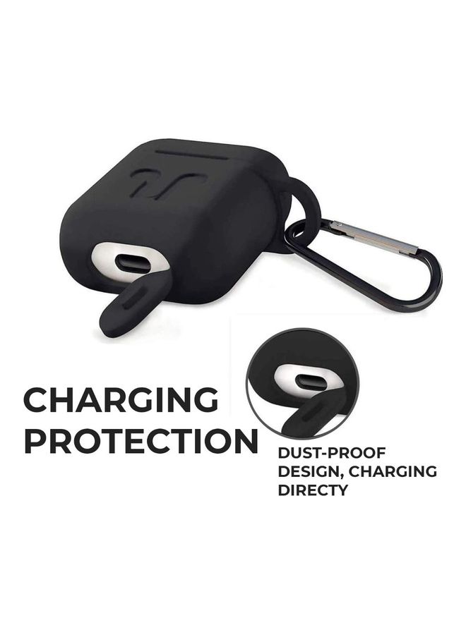 Black Tiger - Cut-Resistant Silicone Rubber Case For Earbuds Black - Image 1