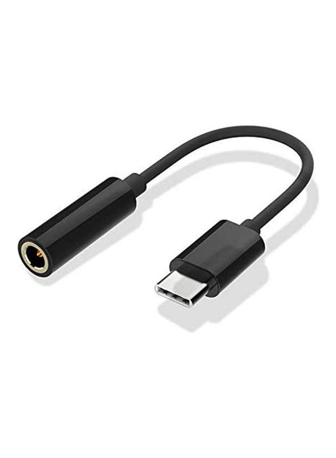 Usb Type-C Male To 3.5Mm Female Audio Adapter Type C To 3.5 Headphone Converter Black