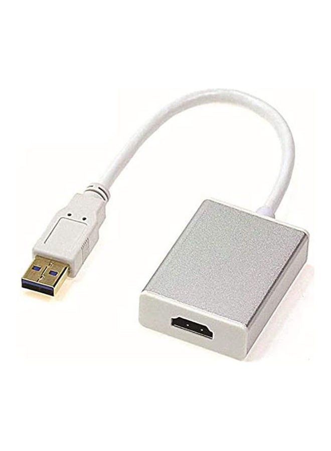 ماركة غير محددة - محول من USB 3.0 إلى HDMI فضي - Image 1