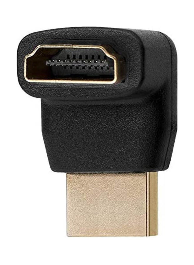 90 Degree Angle Hdmi Cable Extend Adapter Converter Black