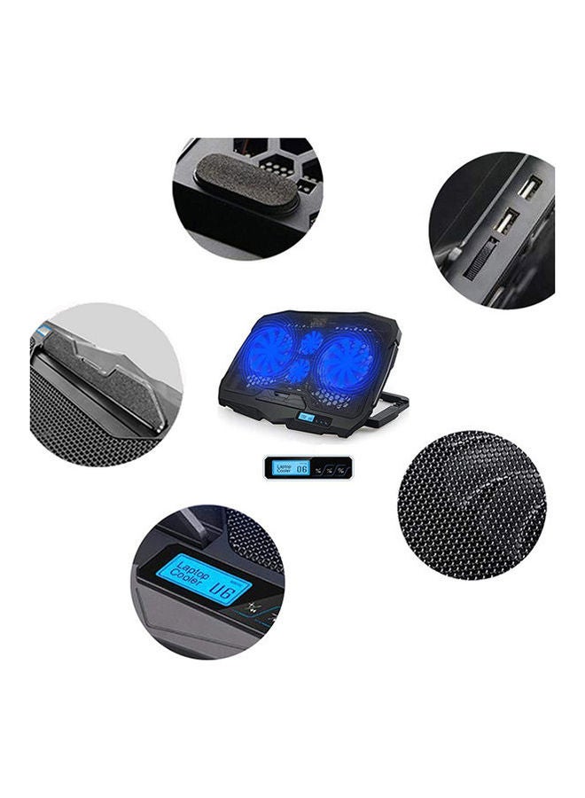 Generic Laptop Cooler 4 Laptop Cooling Fan Notebook Black  - Image 2