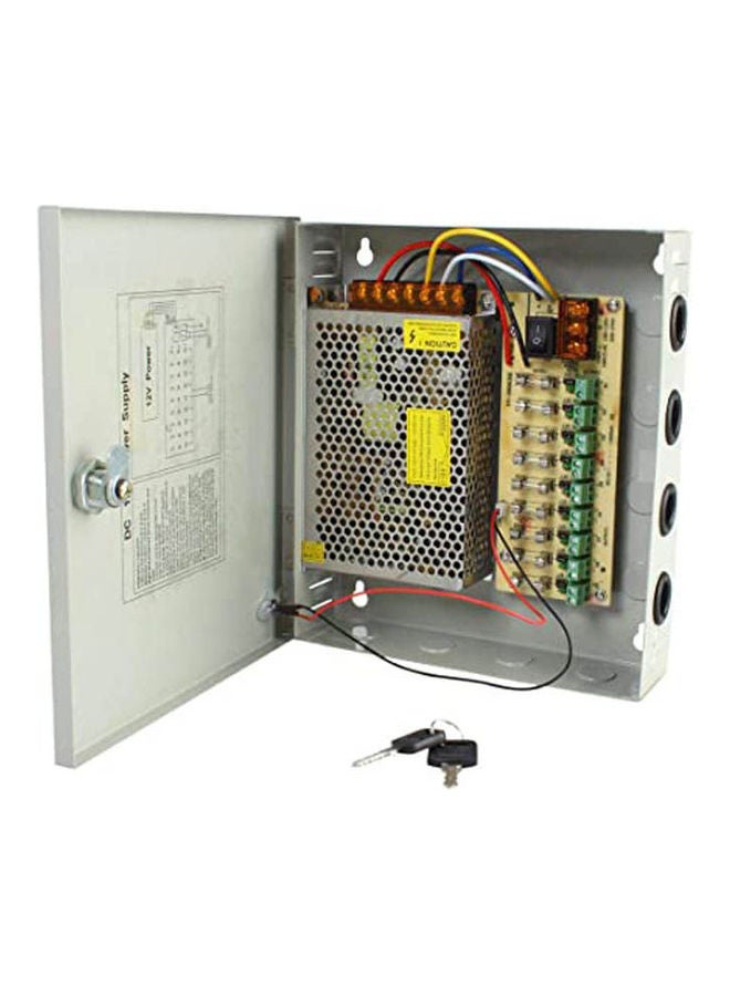 Generic Power Supply 9 Port 12V 10 A Silver 