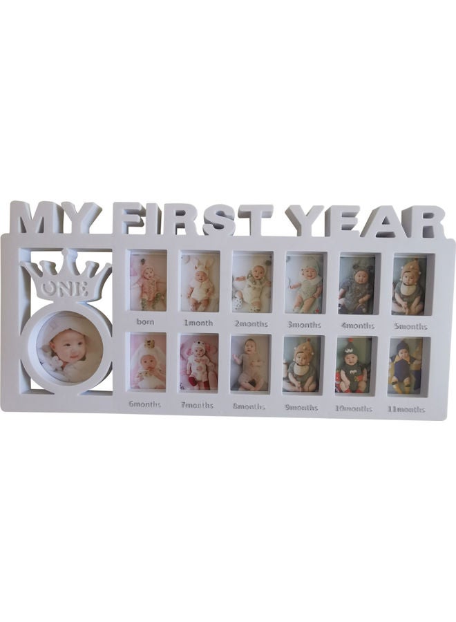 Newborn Baby Photo Frame White 41x20cm - Image 3