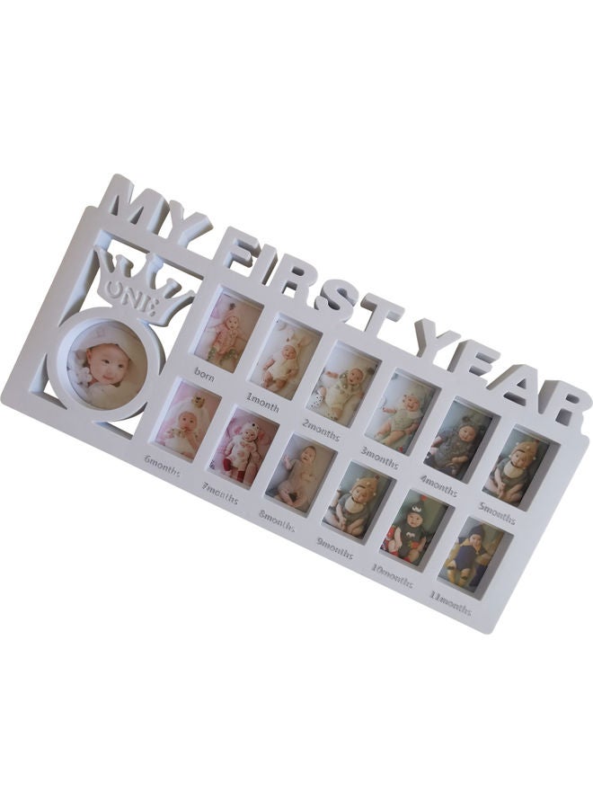 Newborn Baby Photo Frame White 41x20cm - Image 4