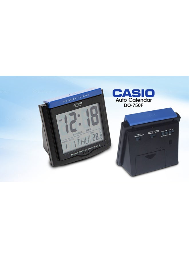 CASIO - Digital Table Clock Black - Image 1