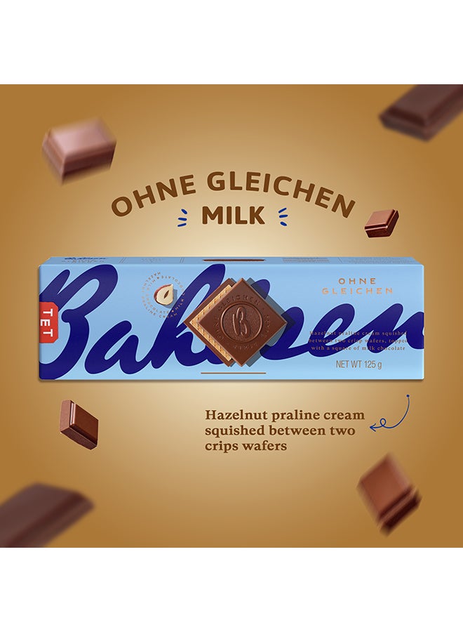Ohne Gleichen Milk  Chocolate Crispy Wafers With Hazelnut Praline 125grams