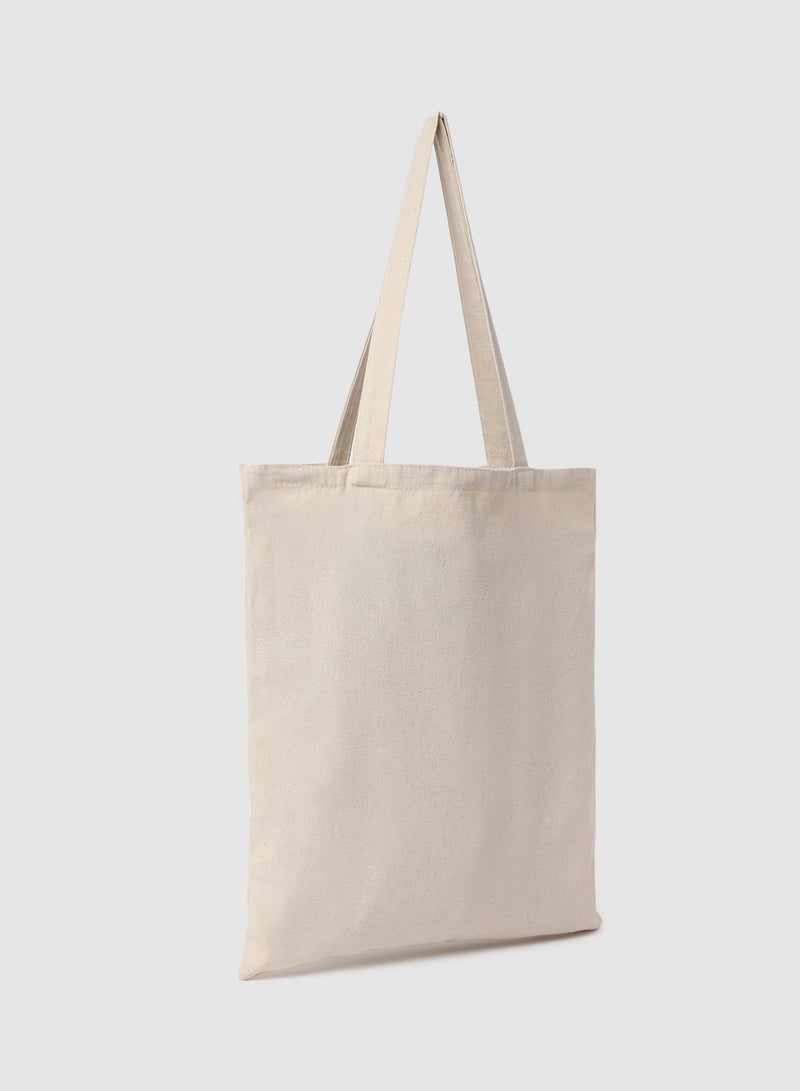 Amal - Flower Print Canvas Shopping And Grocery Bag  Color Shade May Vary Red - Image 1