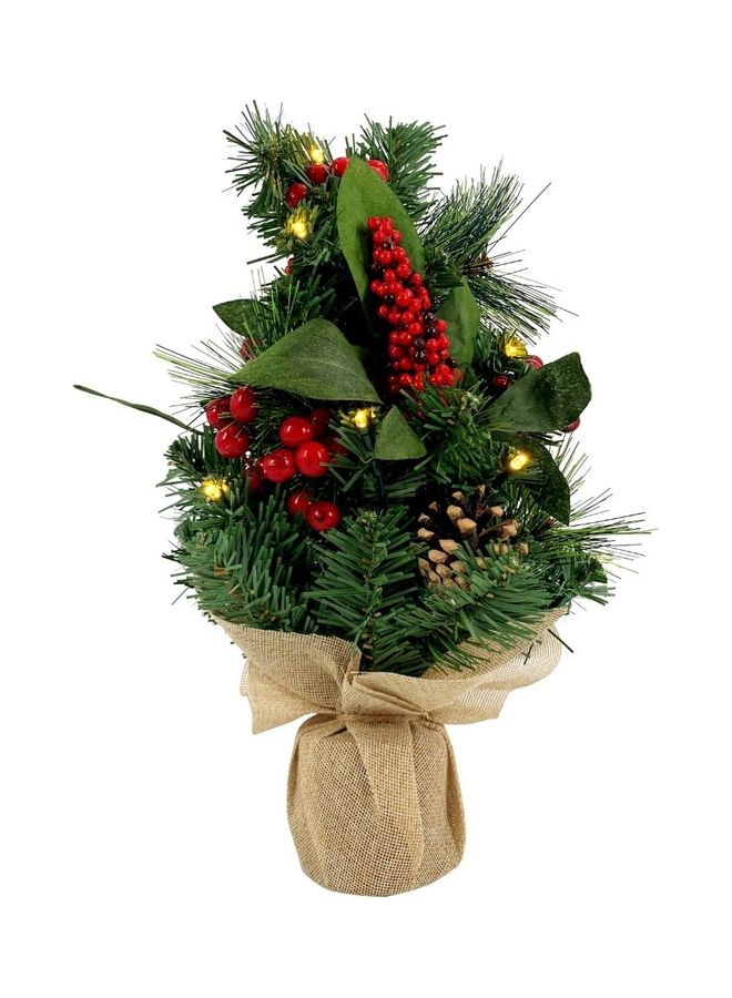 CHRISTMAS MAGIC Christmas Decorated Tree With Light Multicolour 40cm 