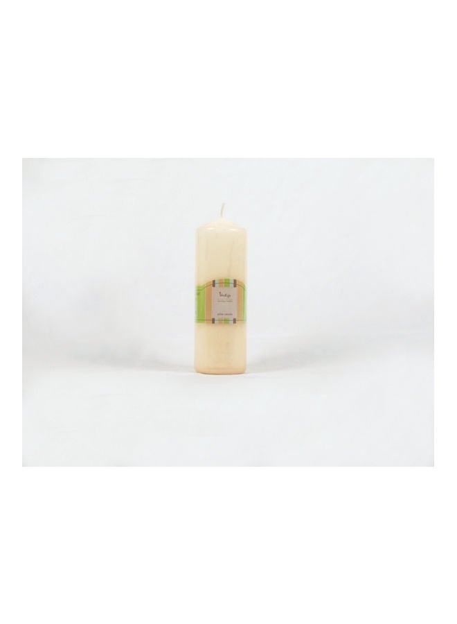 CHRISTMAS MAGIC Ivory Pillar Candles 2 x 6inch 