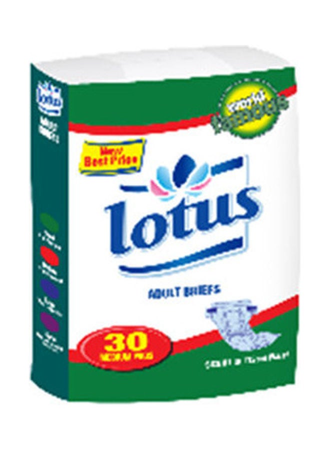 Fine Care Lotus Adult Diaper Med 30 Diapers/Bag 
