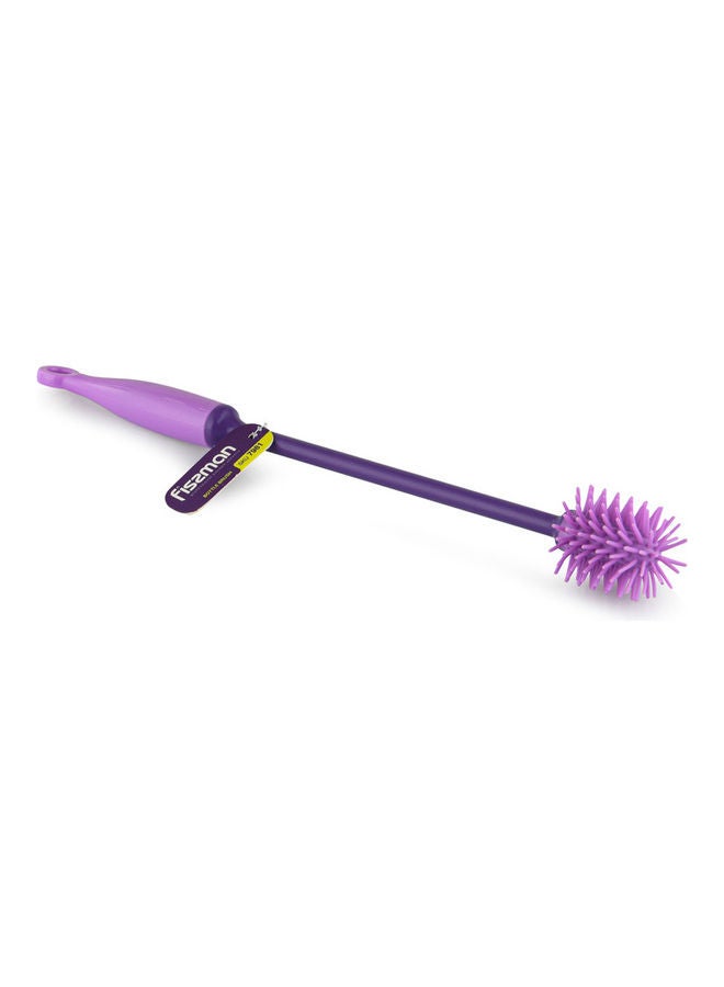 Silicone Bottle Cleaning Brush Purple 30cm