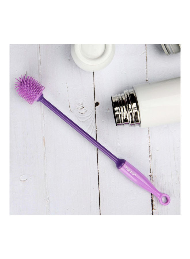 Silicone Bottle Cleaning Brush Purple 30cm