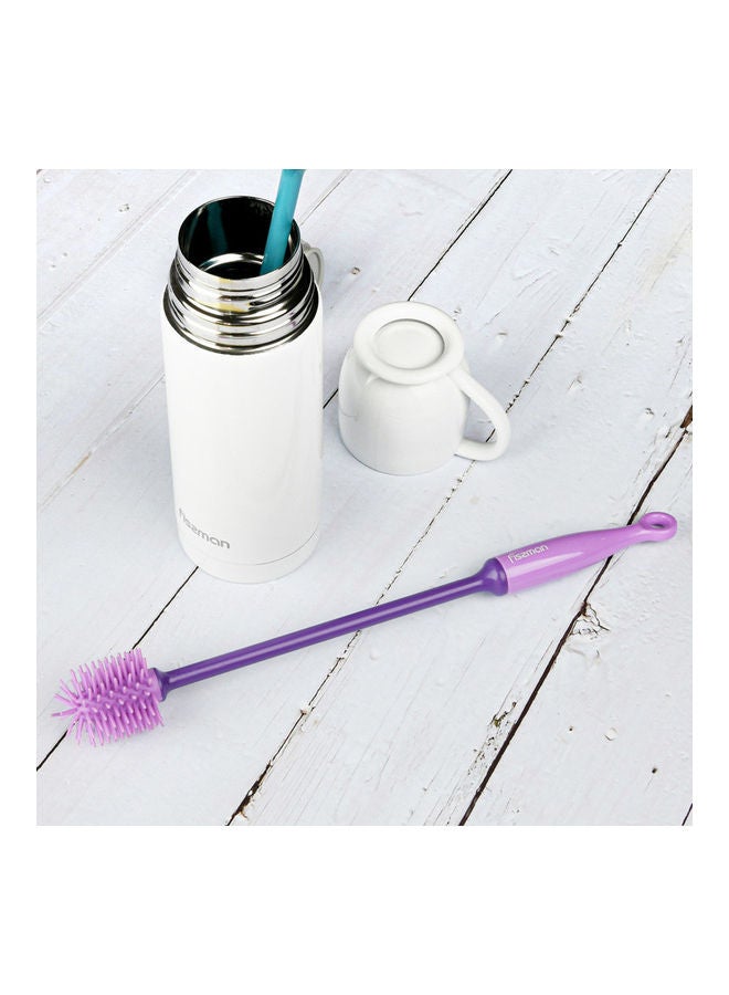 Silicone Bottle Cleaning Brush Purple 30cm