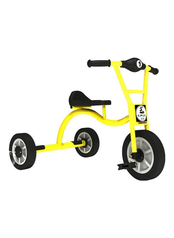 JSAITOYS High Quality Outdoor Steel Tube Three-Wheeled Scooter - Yellow 79x52x60cm  - Image 1