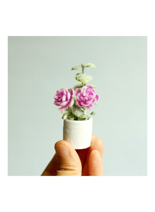 EHOME Mini Flowers Pot For DollHouse 2.5x7cm - Image 2