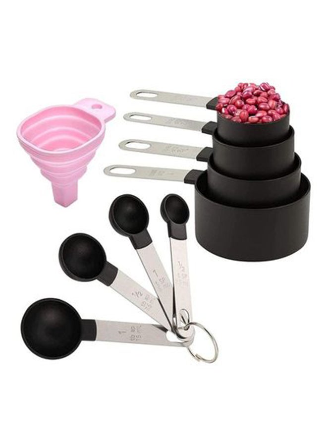 Measuring Cups Set With Spoons & Collapsible Funnel Multicolour 15x9x6cm  - Image 1