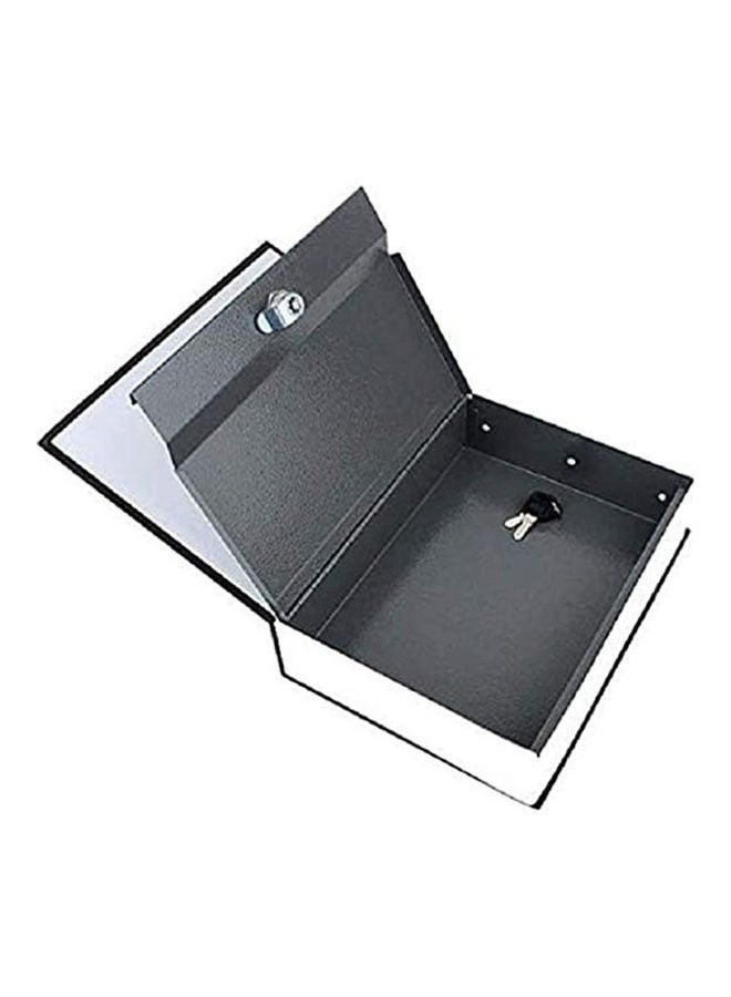 A Small Metal Safe In The Form Of A Real Book To Save Money 15 x 10cm 